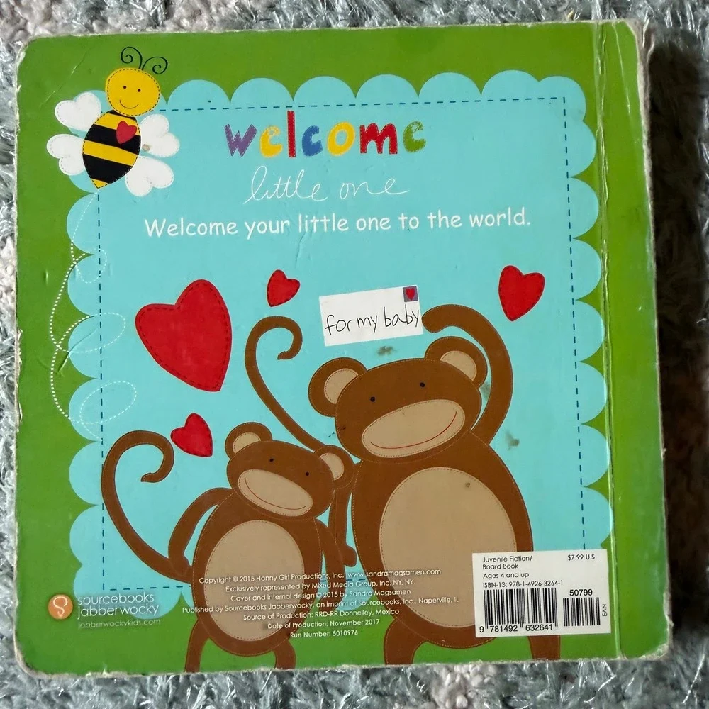 Welcome Little One, Sandra Magsamen Board Book Baby Gift 9781492632641